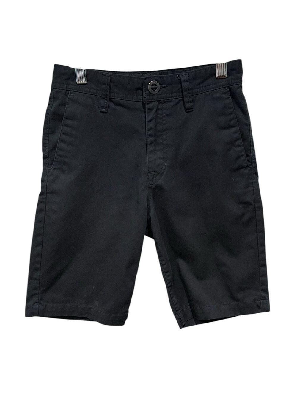 Volcom True To This Modern Stretch Chino Shorts Youth SZ 25  10 Black
